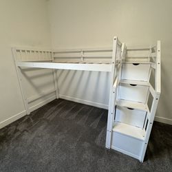 Kids Stair loft bed frame 
