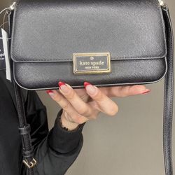 Kate Spade Regan Saffiano PVS Mini Flap KM532 Black