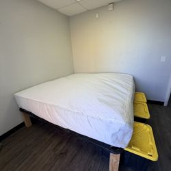 King Storage Platform Bed Frame With Mattress