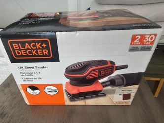 NEW BLACK+DECKER 1/4 Sheet Orbital Sander (BDEQS300) - Never Opened