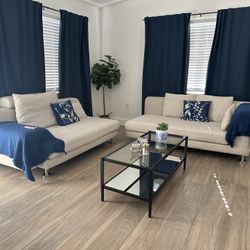 Two Couches and Center Table