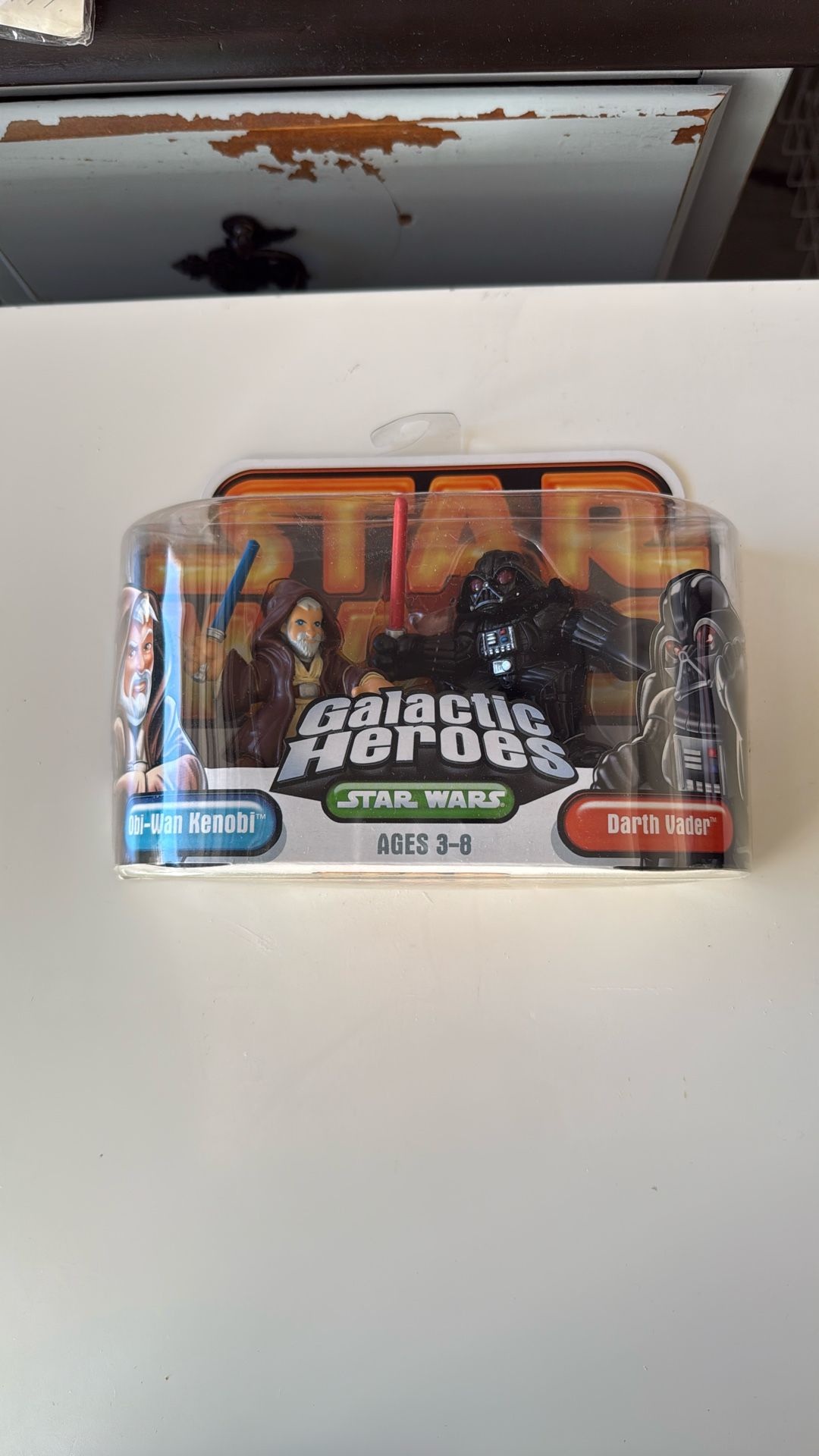 Galactic Heroes Obi-Wan Kenobi And Darth Vader Figurines