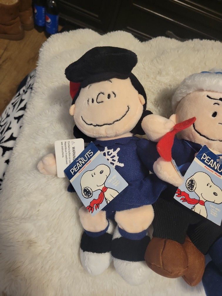 Peanuts Christmas Plushes. They Also Play Music