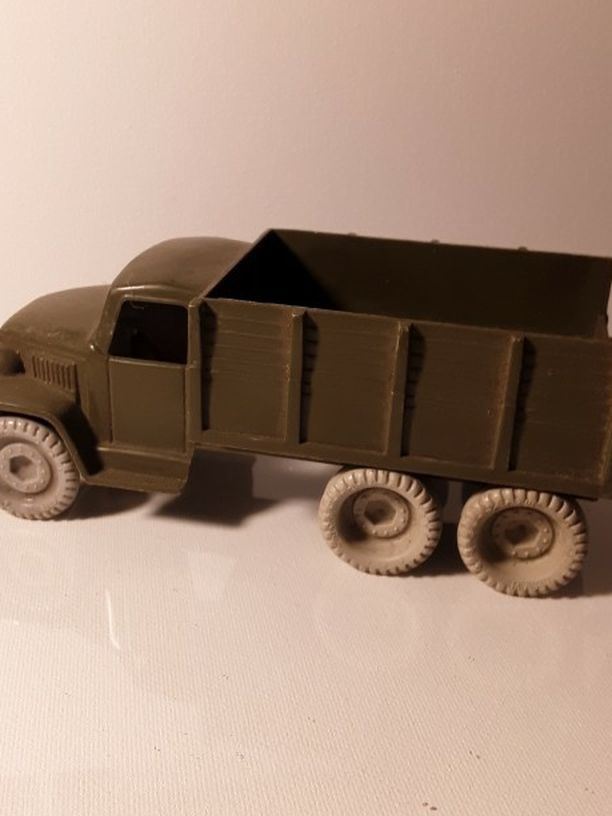 1950s Marx U.S. Army Truck w) Gray Wheels