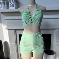 Green Short Set