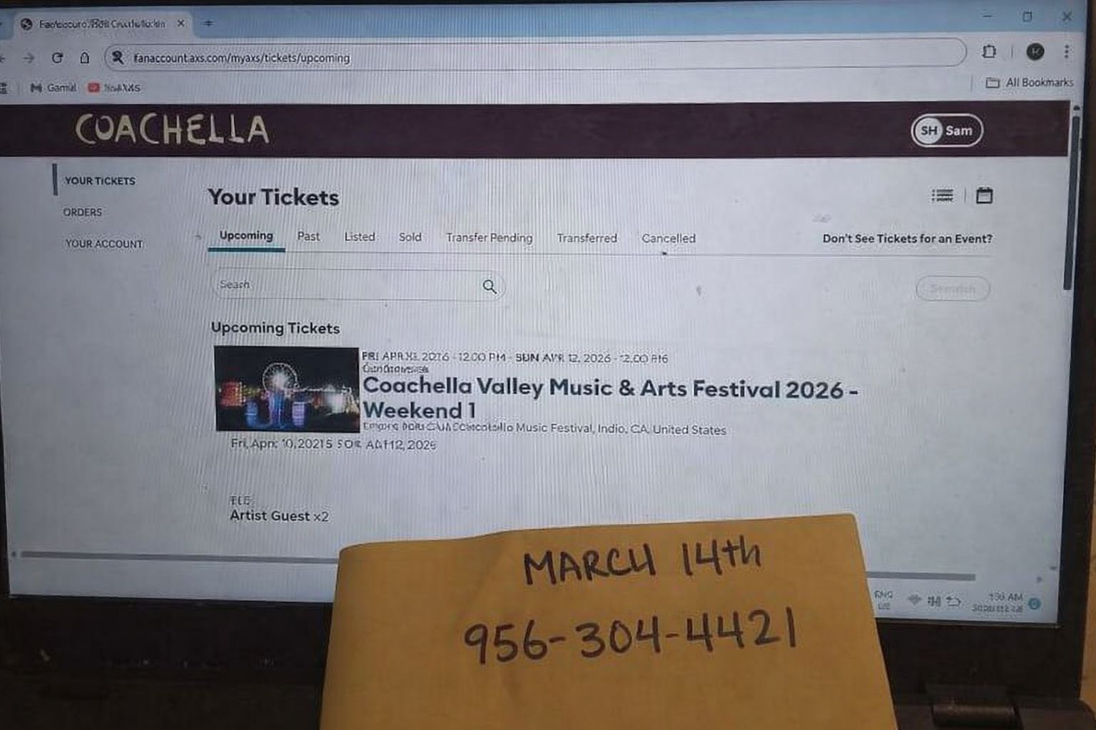 Coachella Tickets WK1 + Shuttle Pass
