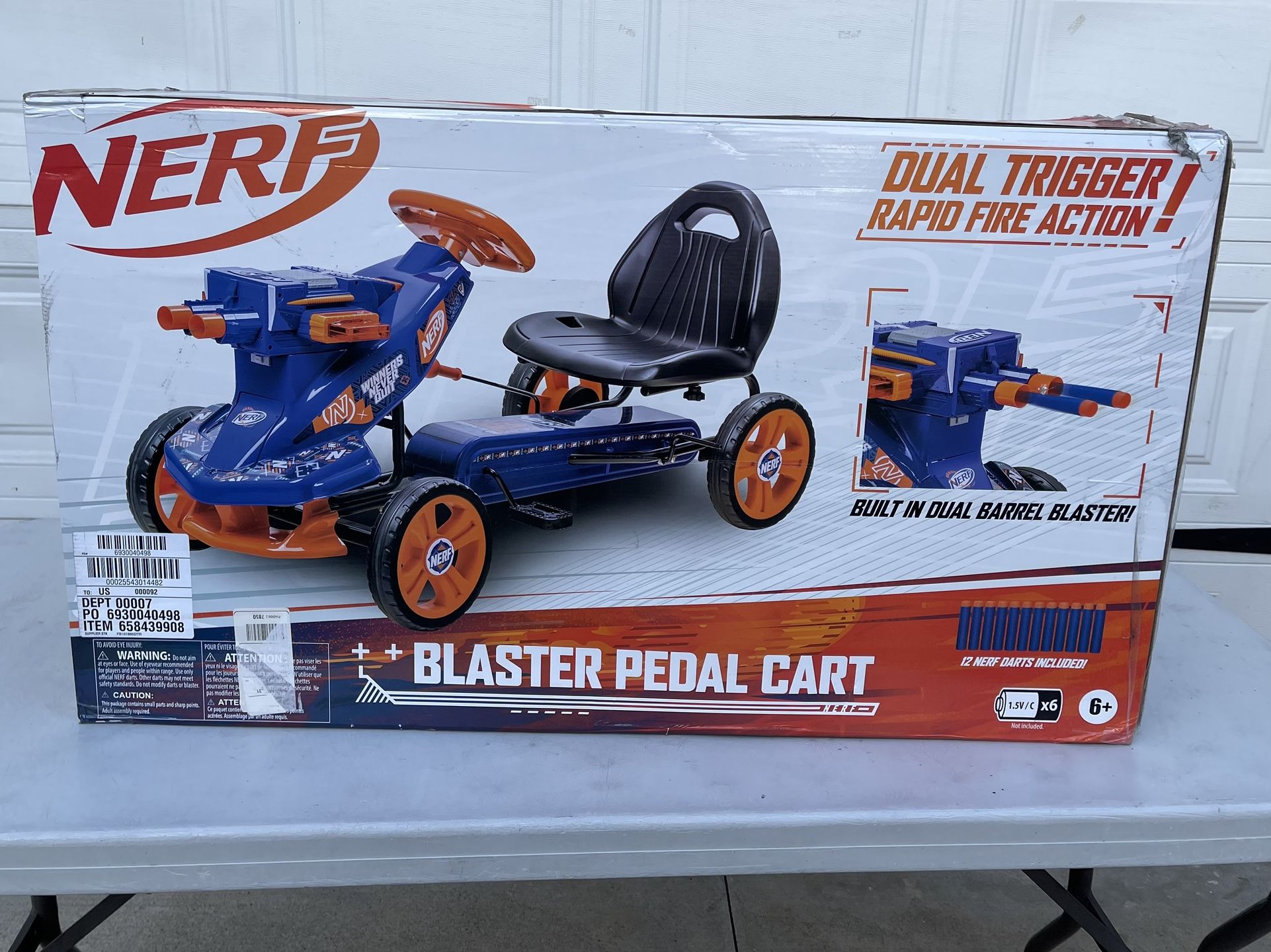 Nerf Pedal Car