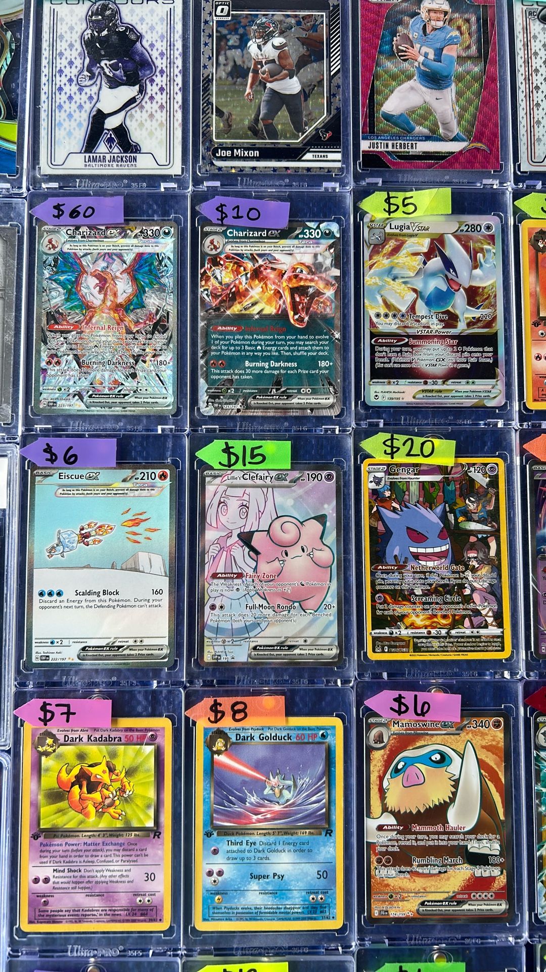 Pokemon, Football, Basketball, & Baseball Cards