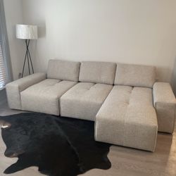 Grey sectional 
