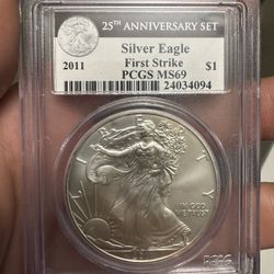2011 Silver Eagle First Strike Ms69