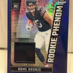 Rome Odunze  2024 Donruss Optic Rookie Phenom Patch Blue Hyper Prizm