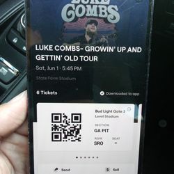 Luke Combs GA Pit Tickets 2 Day Passes Each $199