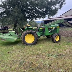 John Deere 2040 Loader And Mower