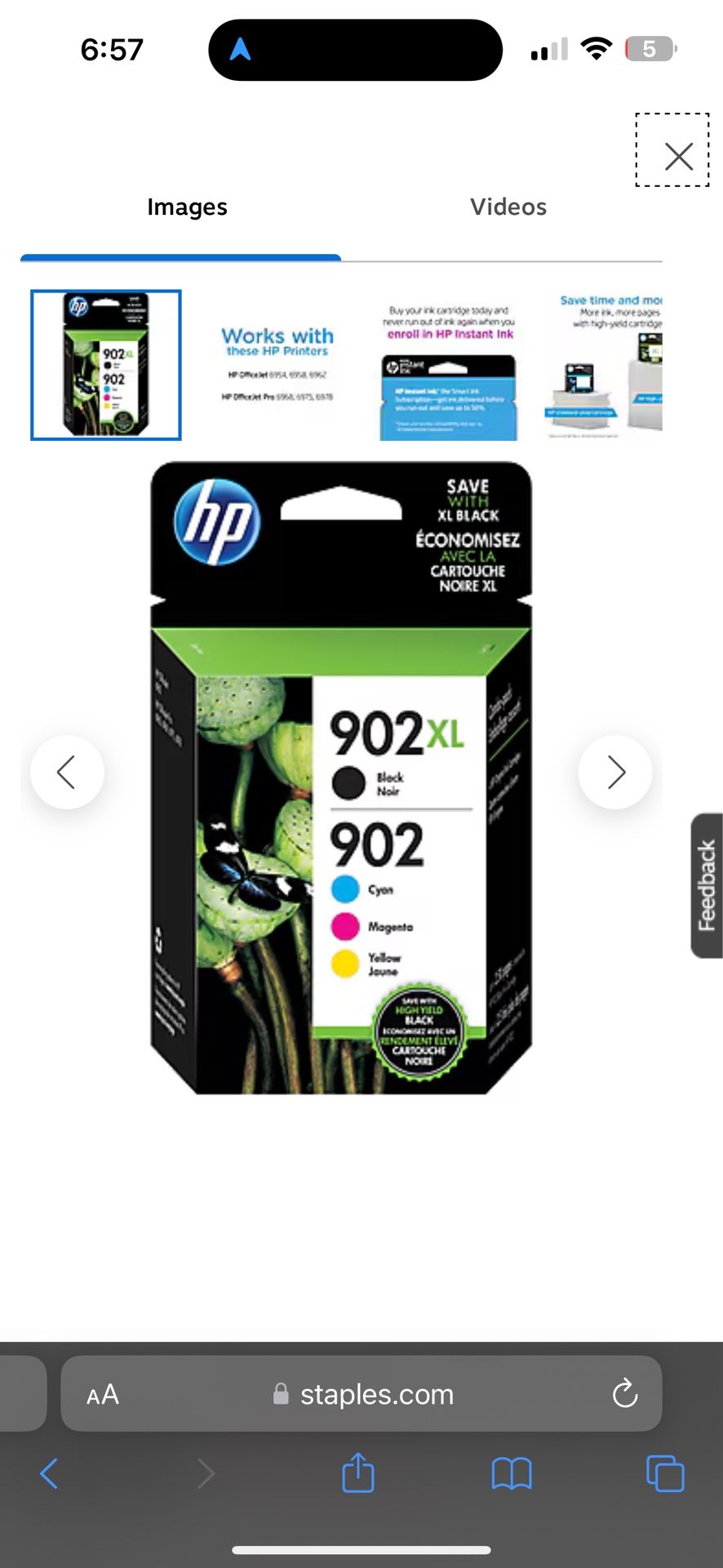 HP Office Jet Pro 6968 All-In-One Printer