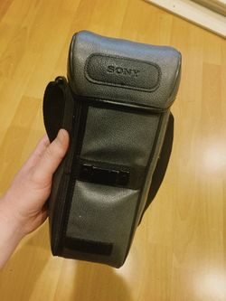 VINTAGE SONY LEATHER CAMERA BAG BACKPACK