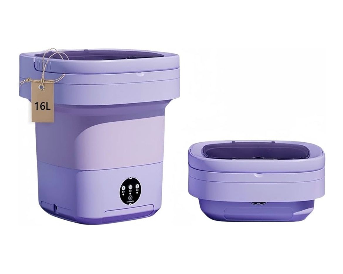 Portable Washing Machine – Foldable 16L Mini Washer (Unopened)