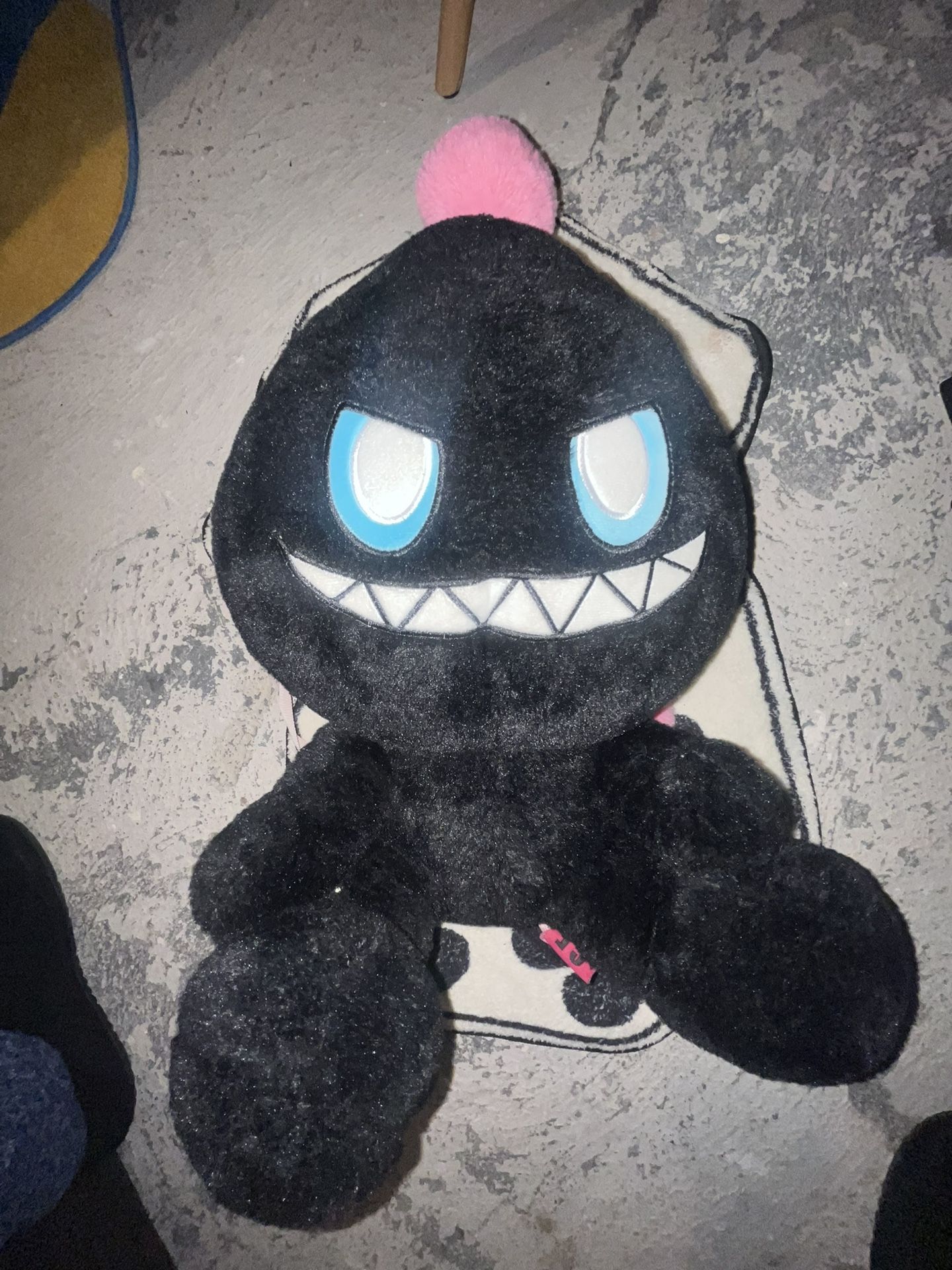 Slumpy Kev Evil Chao plush backpack