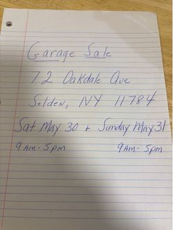 Garage Sale