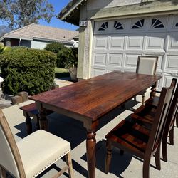 Rustic Dining Table with 8 Seats (Gorgeous)