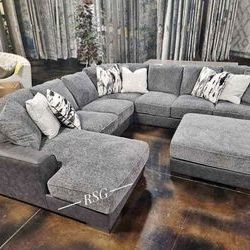 Larkstone 4 Pc. Sectional with Left Arm Chaise🚨Finance&Delivery Available
