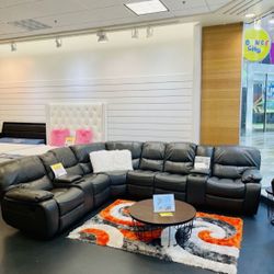 NEW COMFY MADRID GRAY RECLINING SECTIONAL SOFA SET ON SALE NOW ONLY $1499! SAME DAY DELIVERY 🚚 NO CREDIT NEEDED FINANCE AVAILABLE 💰☎️