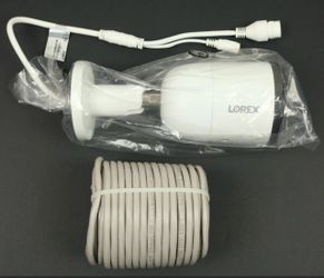 Lorex 4K Ultra HD Smart Deterrence IP Camera Smart Motion E893AB-Z w/ 60' Cable