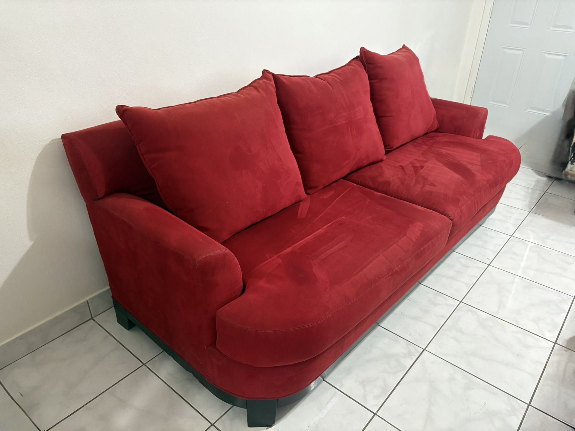 Red Sofa In Great Shape (located In Miami Beach)