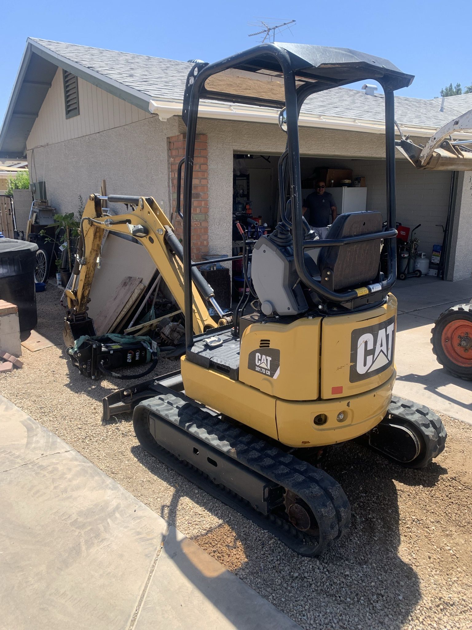 Bobcat, Mini Excavator, And 20 Ft Dump Trailer