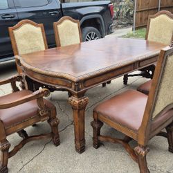 🪵 Comedor de Madera Maciza – Fuerte y Elegante 🪵