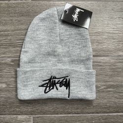 Gray stussy beanie 