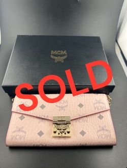 PINK MCM HANDBAG IN BOX