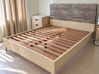 Modern 3-Piece Queen Bedroom Set – Bed Frame, Dresser & Nightstand