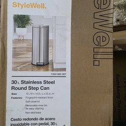 Stylewell  Steel Flip Top Garbage Can