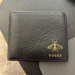 Gucci Animalier Bi-Fold Leather Wallet