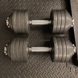 52.5lb Barbell Adjustable Dumbbell Weight Set 