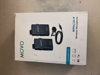 Movo WMIC10-P Wireless Lavalier Mic System – Complete w/ Box