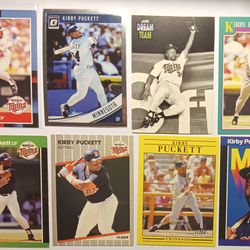 Kirby Puckett 8 Card Lot