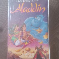 Rare Black Diamond Disney's Aladdin VHS Cassette