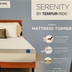 Serenity 3" Cooling Memory Foam Mattress Topper for Tempur-Pedic (King)