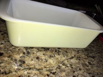 Yellow Pyrex Loaf Pan