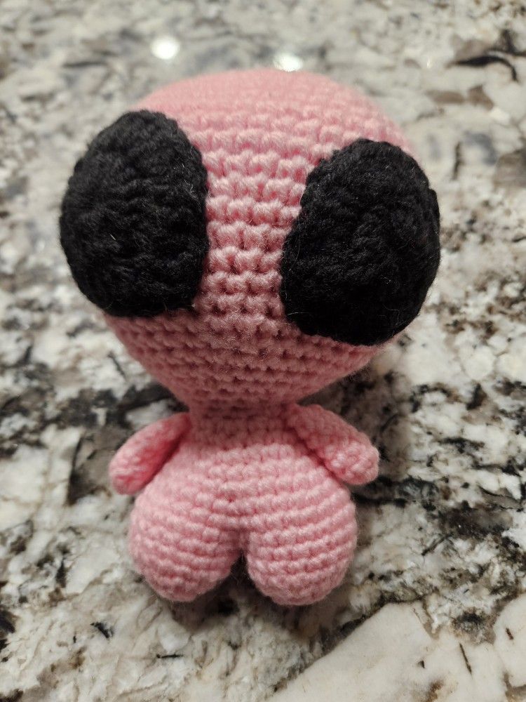 Hand Crocheted Alien 8$