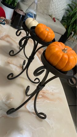 3 Candle Holders & Lamp