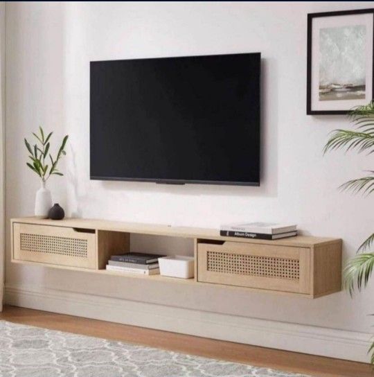 New 70” Floating TV Stand for TVs up 80” (New)