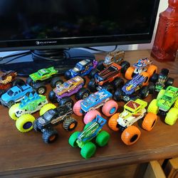 Hot Wheels Monster Truck Lot Of 16