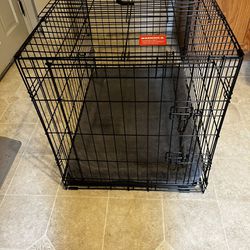 Medium Dog Crate with Divider and Mat