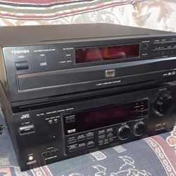 JVC Stereo Receiver and  6 disc DVD Player 
