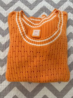 100% Cotton Vintage Old Navy Pointelle-knit Crewneck Sweateru