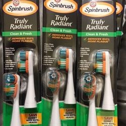 Arm & Hammer Spinbrush  Refill , Truly Radiant  Clean And Fresh $5 Each