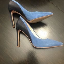 High Heels Navy Blue/suede