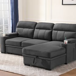 Brand New Sleeper Sectional Sofa / Sofa Cama Seccional Nuevo … delivery 🚚